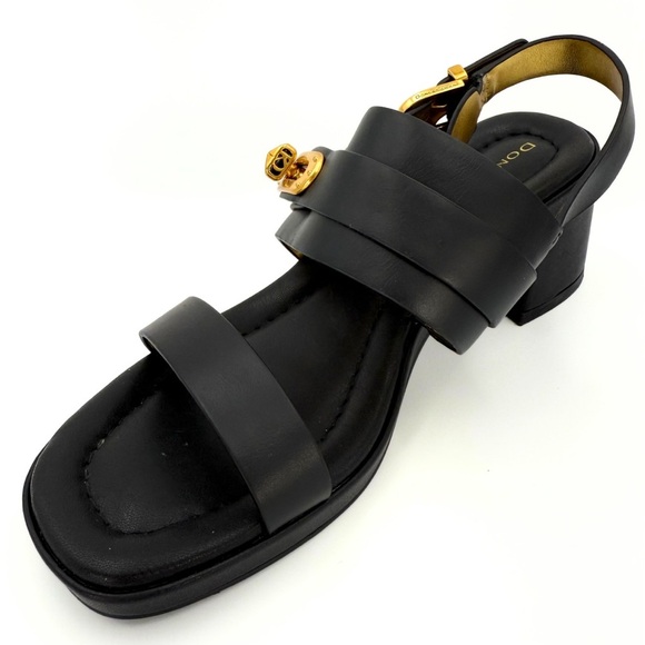 Donna Karan New York Sloane Slingback Sandals Women’s 6.5 M Black Leather - Picture 3 of 11